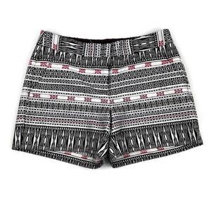 Artisan NY Shorts Womens 2 Black Geometric Print Casual Boho
